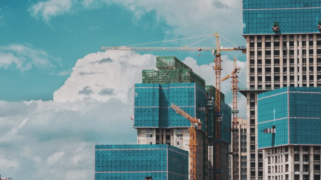 ground up construction loan for developers — commercial building under construction